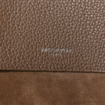 Saint Laurent Grained Calfskin Large Thin Sac De Jour Dark Wood 7 of 10