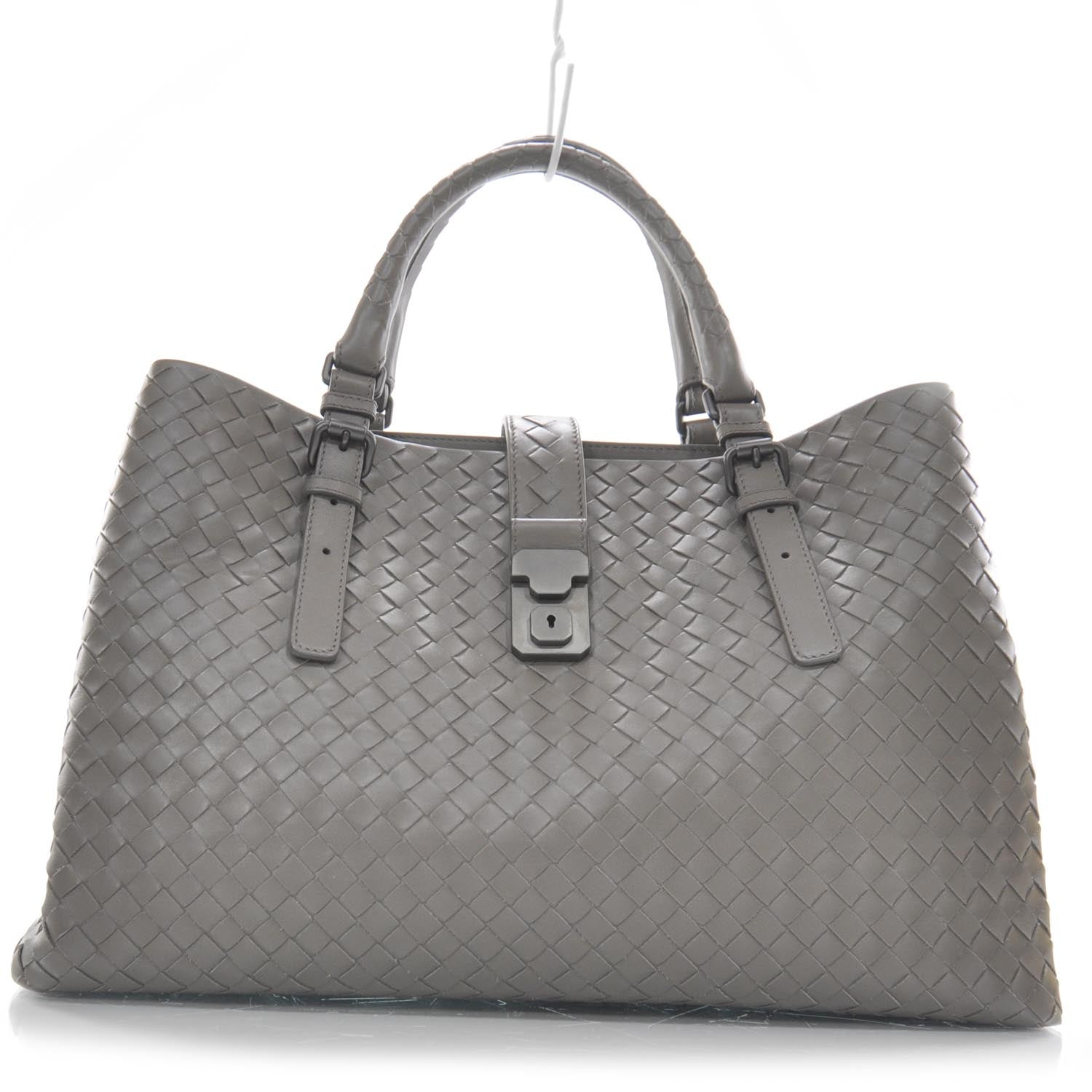 Bottega Veneta Leather Intrecciato Roma Tote Shadow 1 of 9