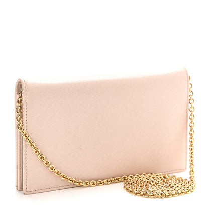 Salvatore Ferragamo Calfskin Miss Vara Wallet On Chain Pink 2 of 10