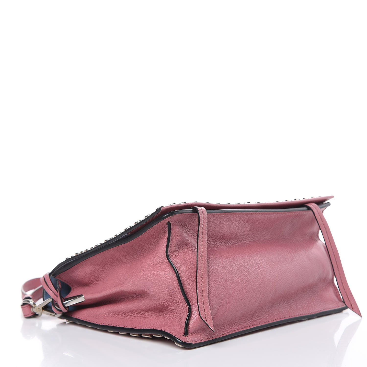 Prada Glace Calfskin Studded Etiquette Flap Loto Astrale 4 of 13
