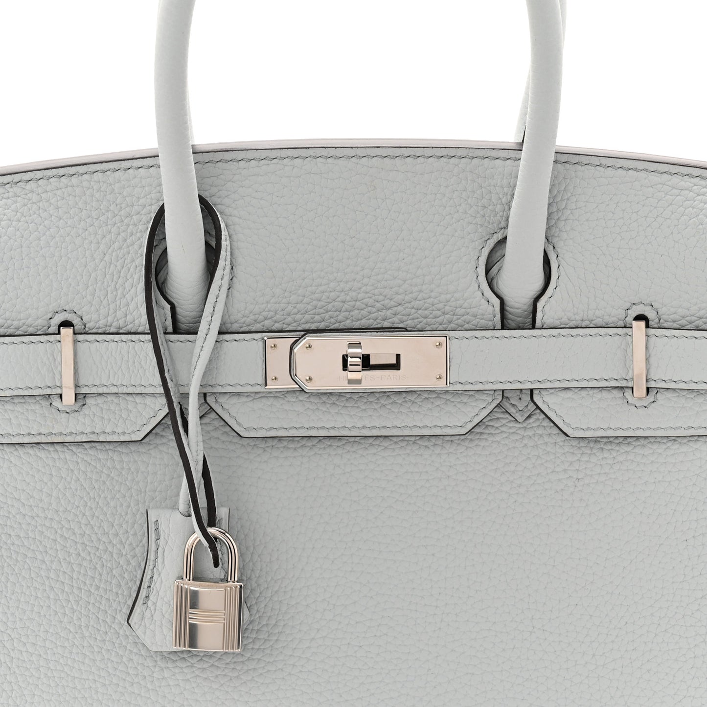 Taurillon Clemence Birkin 30 Bleu Pale