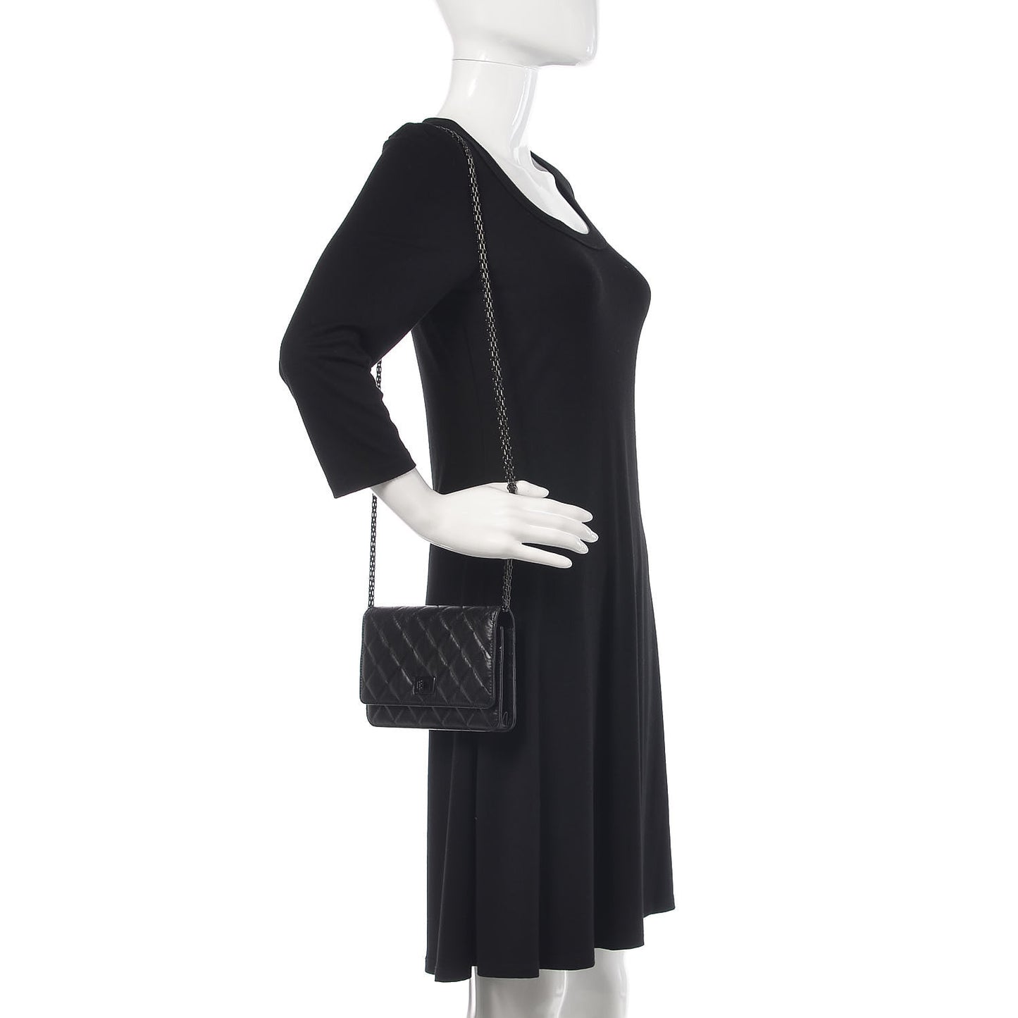 Aged Calfskin Reissue Wallet On Chain WOC So Black