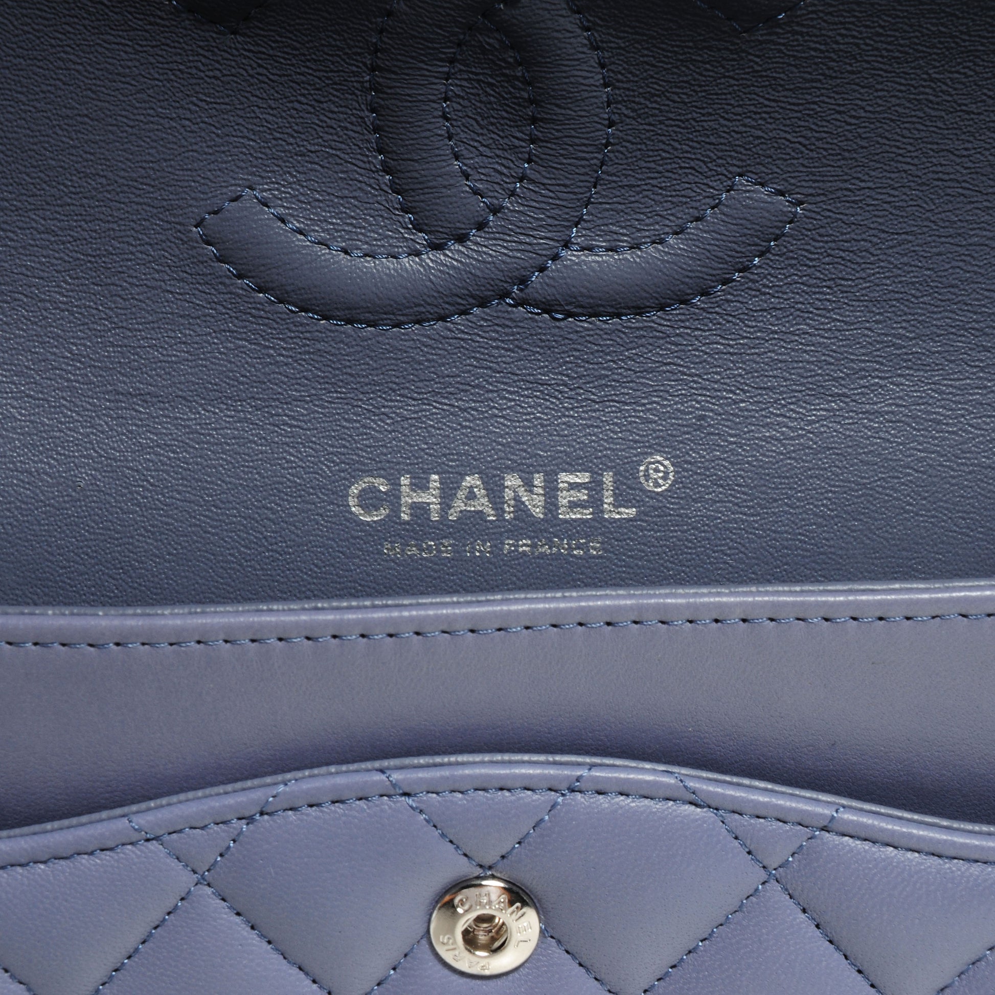 Chanel Lambskin Medium Double Flap Lavender 6 of 8