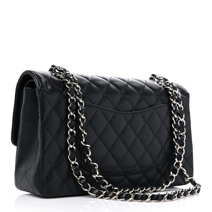 Chanel Caviar Quilted Medium Double Flap Black 2 of 9