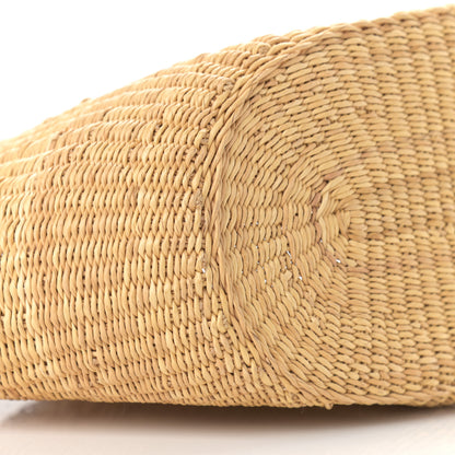 Loewe Calfskin Raffia Paulas Ibiza Small Basket Tote Bag Natural Tan 5 of 10