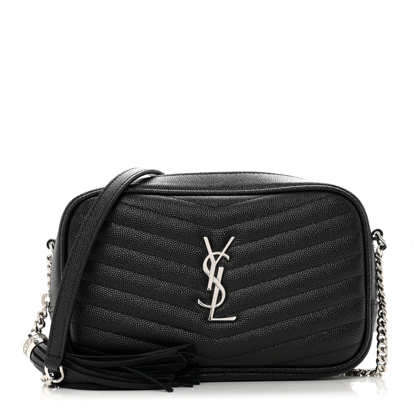 Grain De Poudre Matelasse Monogram Mini Lou Camera Bag Black