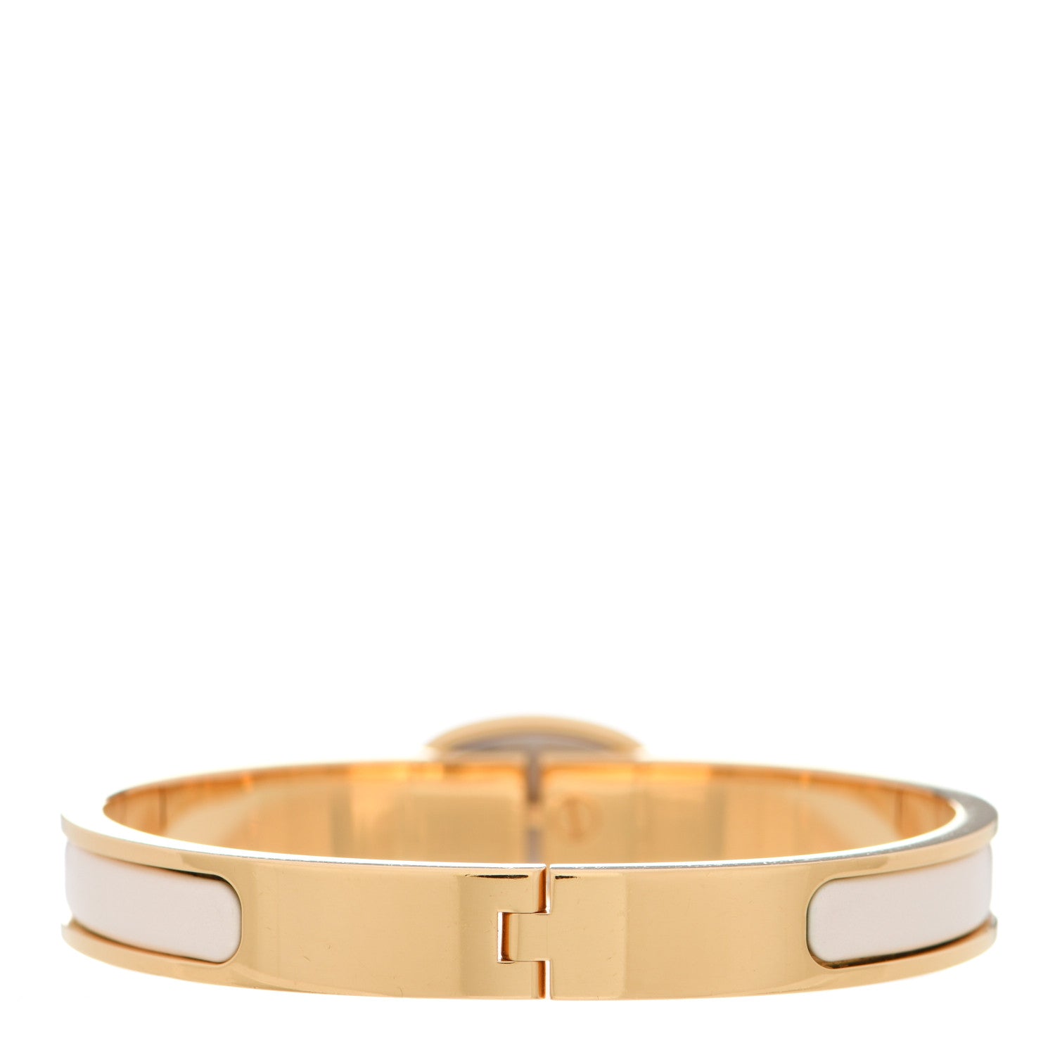 Hermes Enamel Mini Farandole Clic Chaine D'Ancre Bracelet Creme 3 of 5