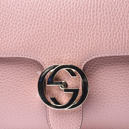 Gucci Dollar Calfskin Interlocking G Top Handle Shoulder Bag Soft Pink 10 of 11