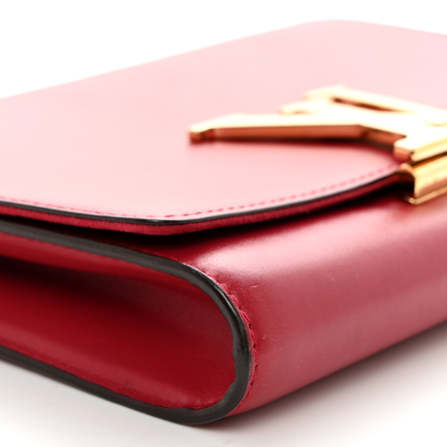 Calfskin Chain Louise MM Red