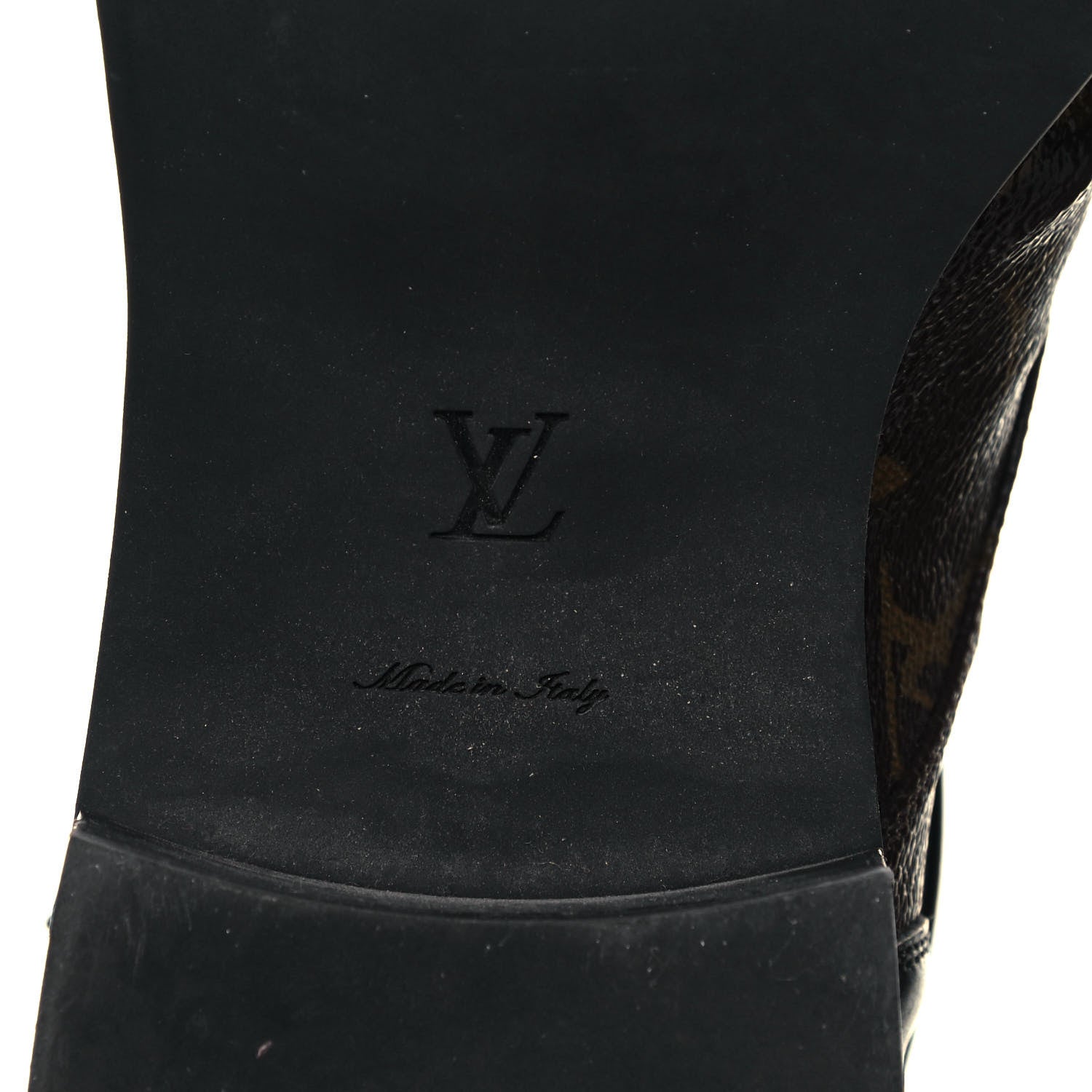 Louis Vuitton Monogram Calfskin Wonderland Flat Ranger Boots 40 Black 6 of 10