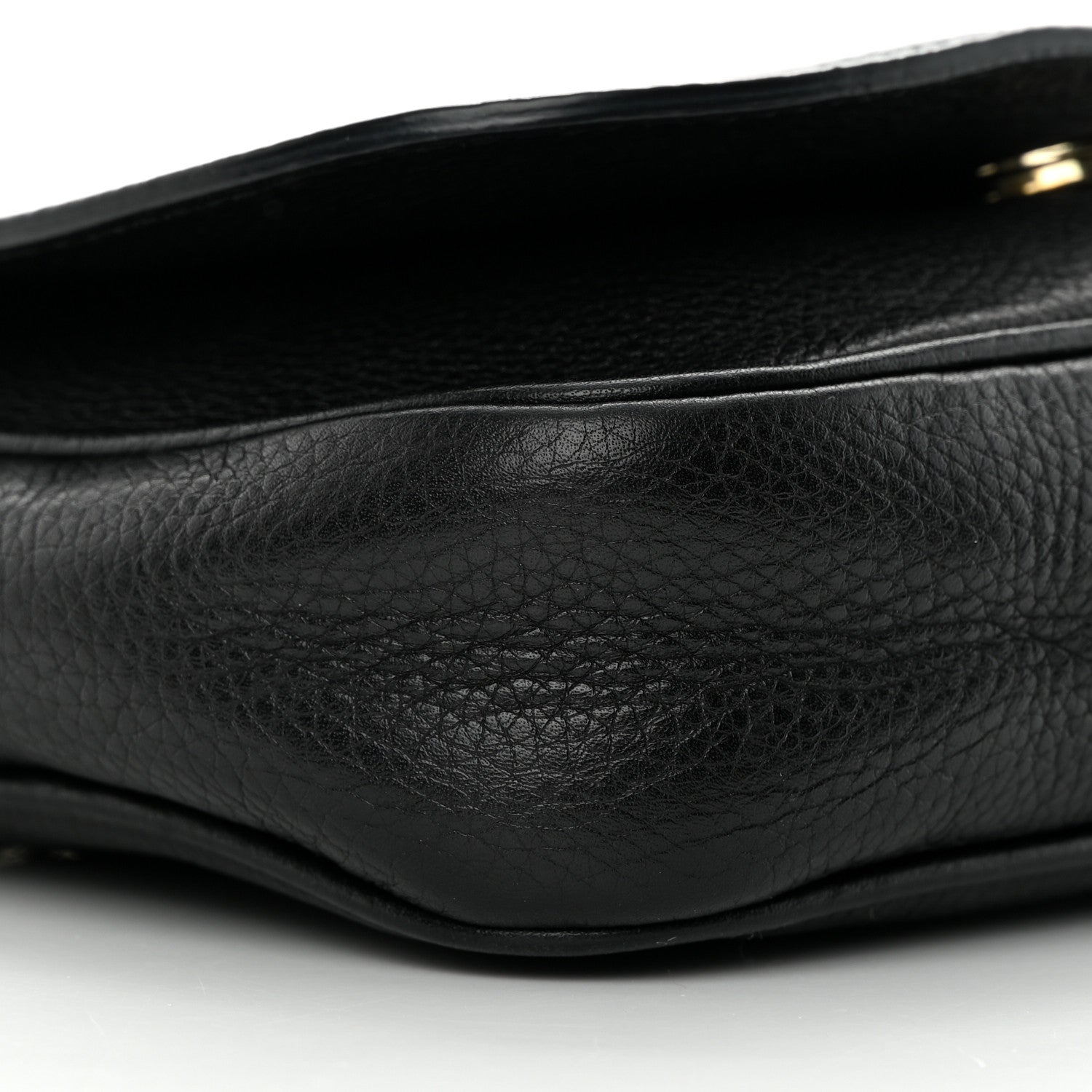 Gucci Pebbled Calfskin Small Soho Flap Crossbody Black 9 of 17