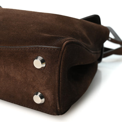 Balenciaga Waxed Suede Mini Rodeo Top Handle Handbag Light Espresso 10 of 10