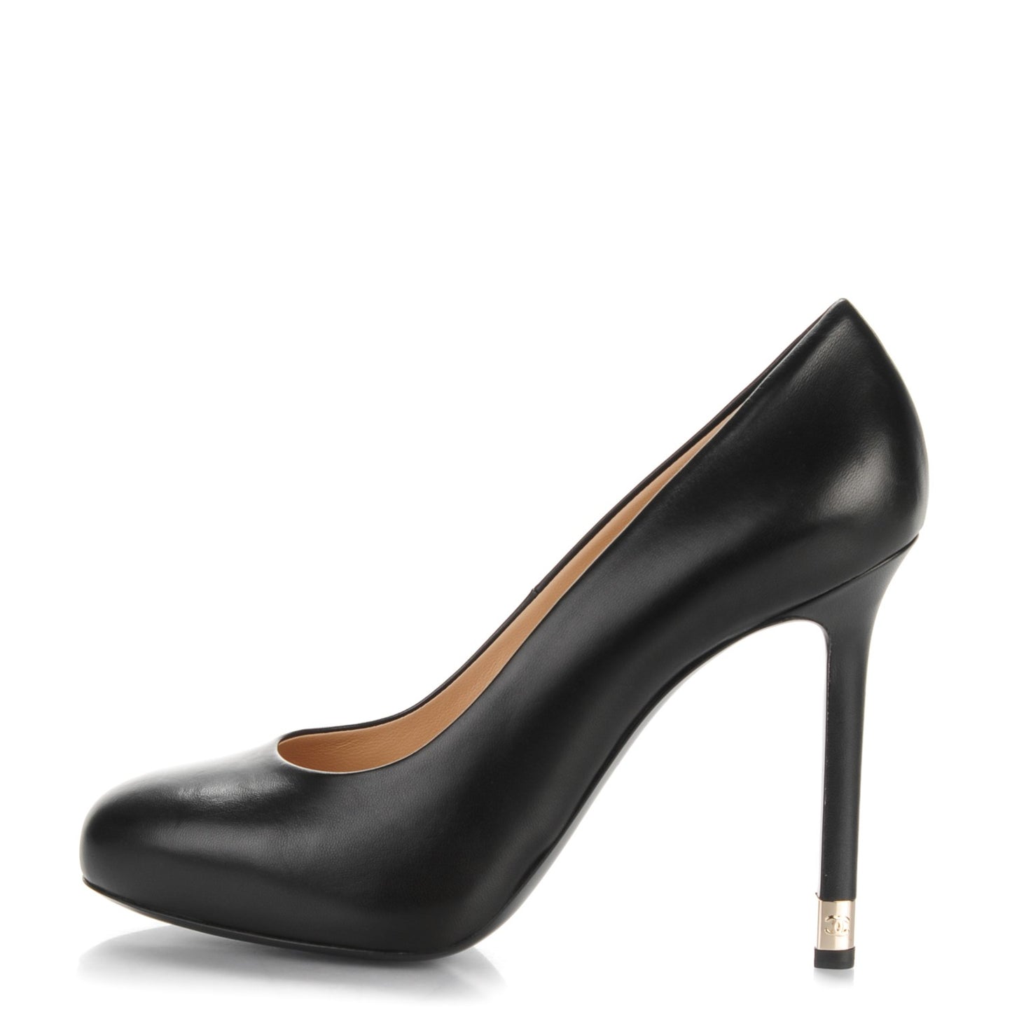 Lambskin CC Pumps 40 Black