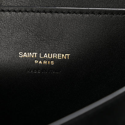 Saint Laurent Suede Calfskin Monogram Medium Kaia Satchel Black 6 of 10