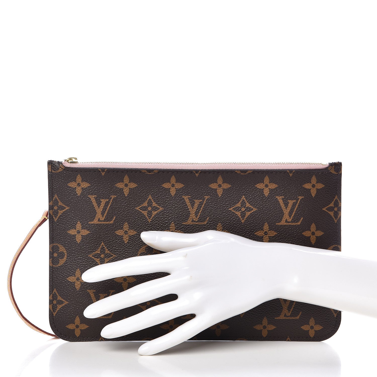 Louis Vuitton Monogram Neverfull MM GM Pochette Rose Ballerine 2 of 8