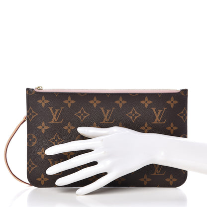 Louis Vuitton Monogram Neverfull MM GM Pochette Rose Ballerine 2 of 8