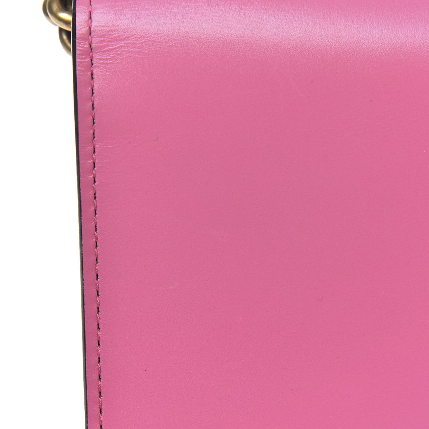 Knight Calfskin Small GG Marmont Chain Handle Bag Pink Tropical Flower