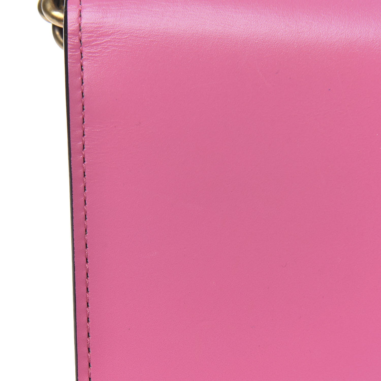 Gucci Knight Calfskin Small GG Marmont Chain Handle Bag Pink Tropical Flower 12 of 13