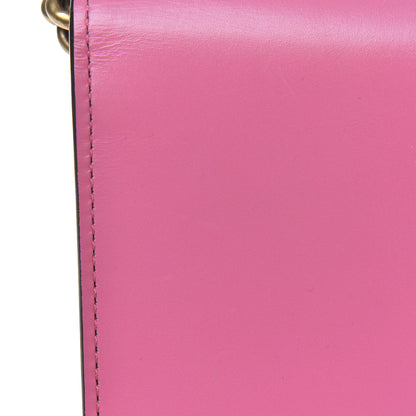 Gucci Knight Calfskin Small GG Marmont Chain Handle Bag Pink Tropical Flower 12 of 13