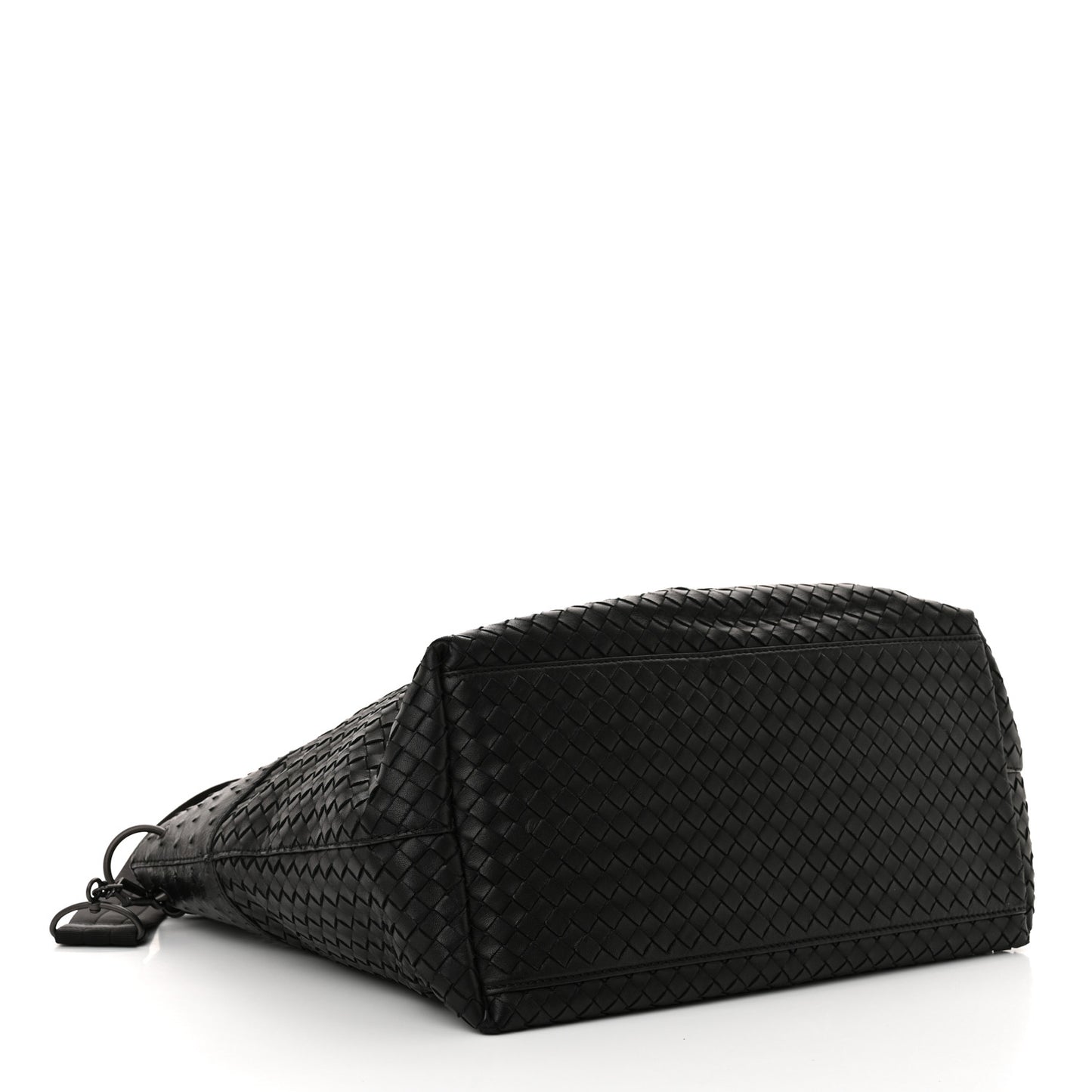 Ostrich Nappa Intrecciato Tote Black