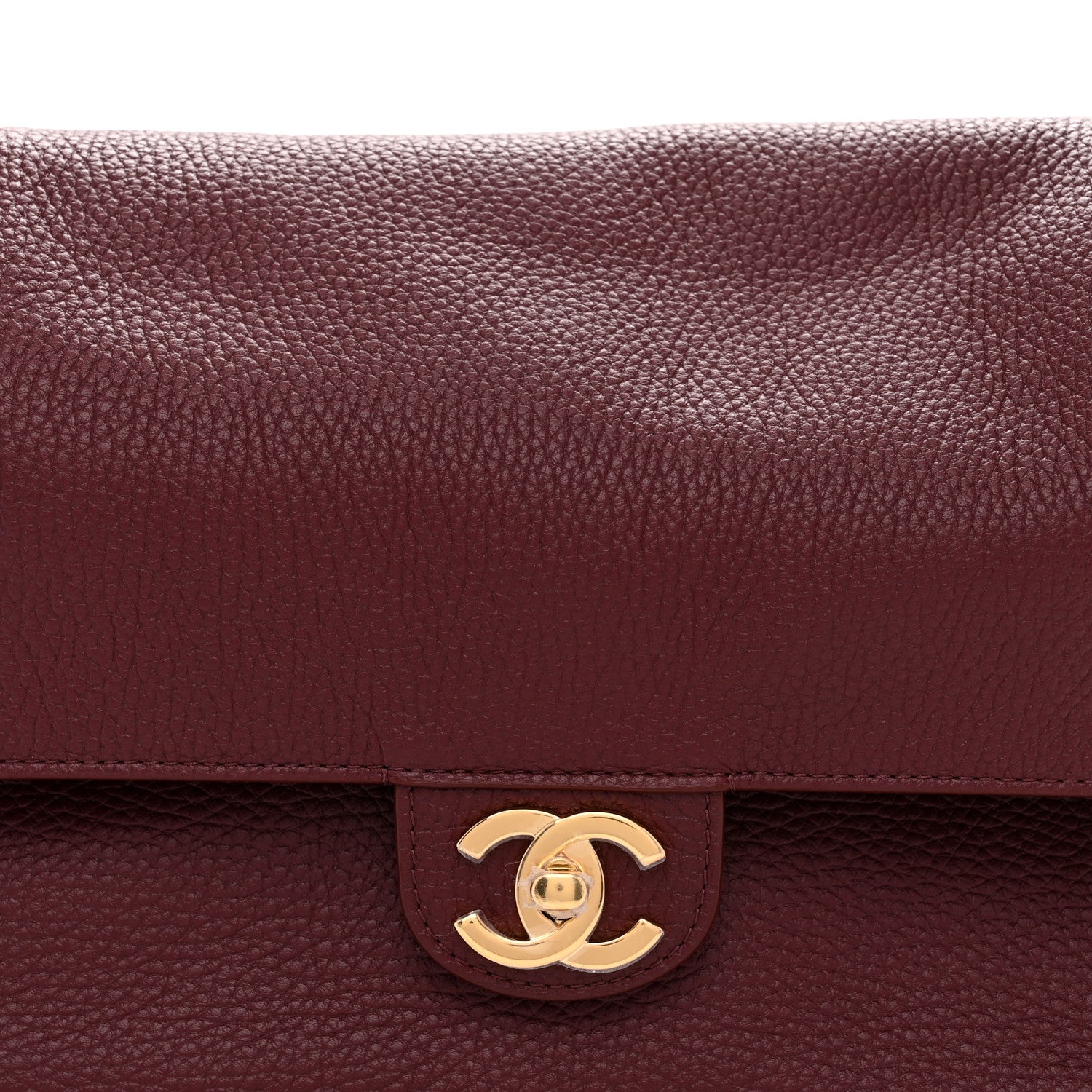 Chanel Grained Calfskin Small Souplissimo Maxi Flap Burgundy 8 of 11