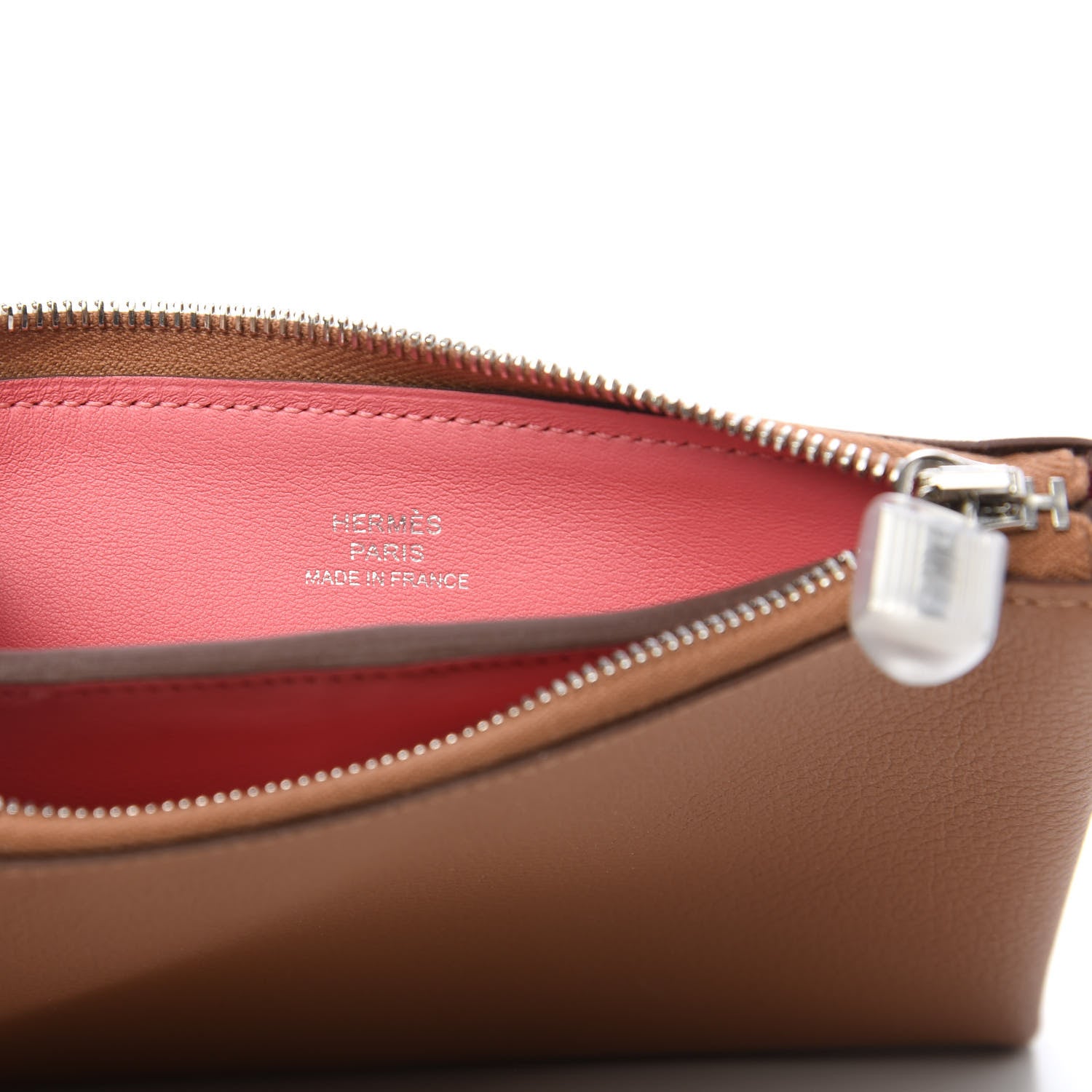 Hermes Evercolor Small Atout Pouch Gold Rose Azalee 7 of 8