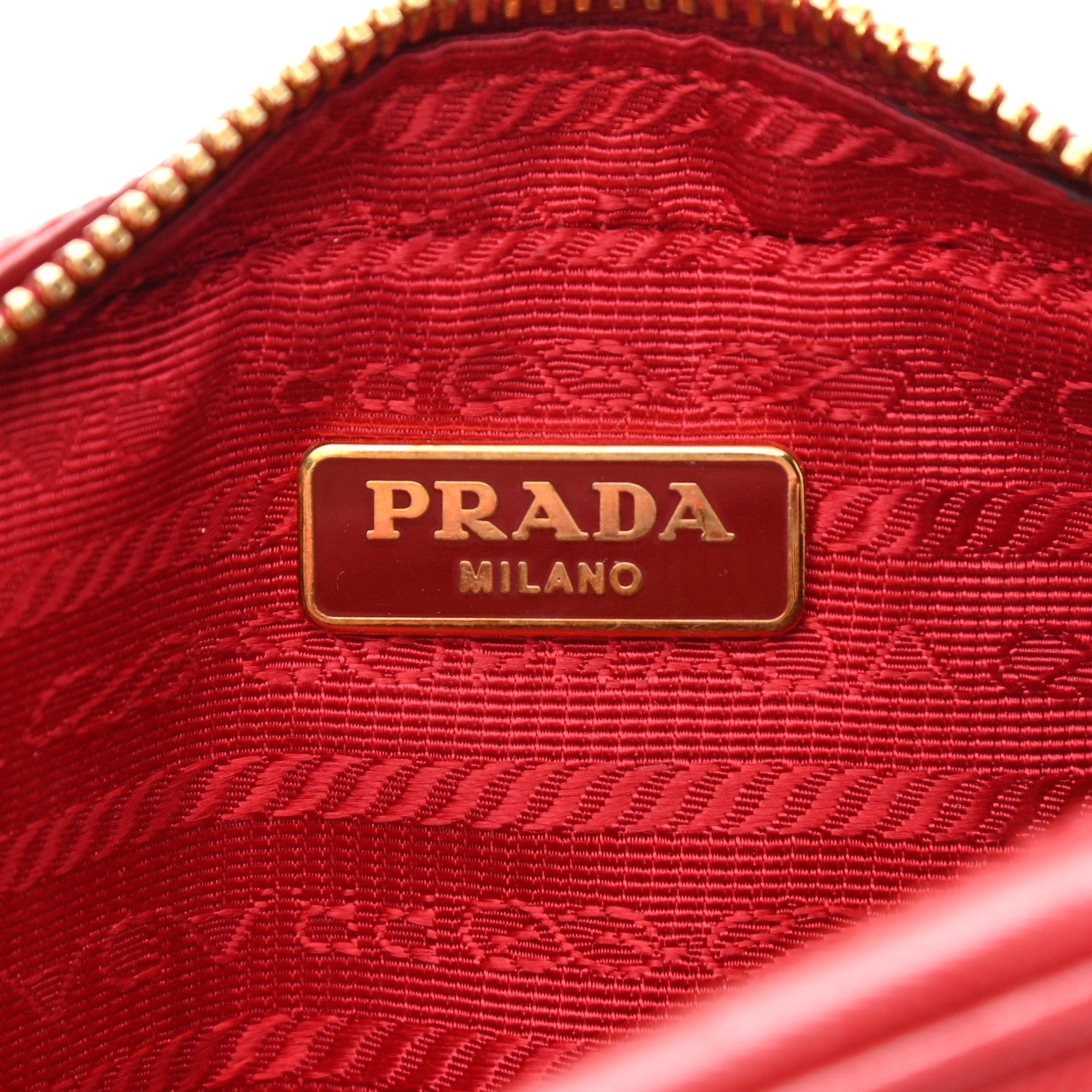 Prada Saffiano Lux Mini Top Handle Crossbody Bag Fuoco 5 of 13