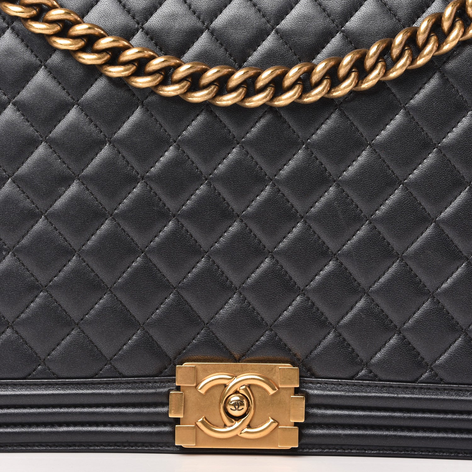Chanel Calfskin Quilted Large Boy Flap Black 10 of 10