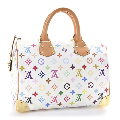 Louis Vuitton Monogram Multicolor Speedy 30 White 3 of 9