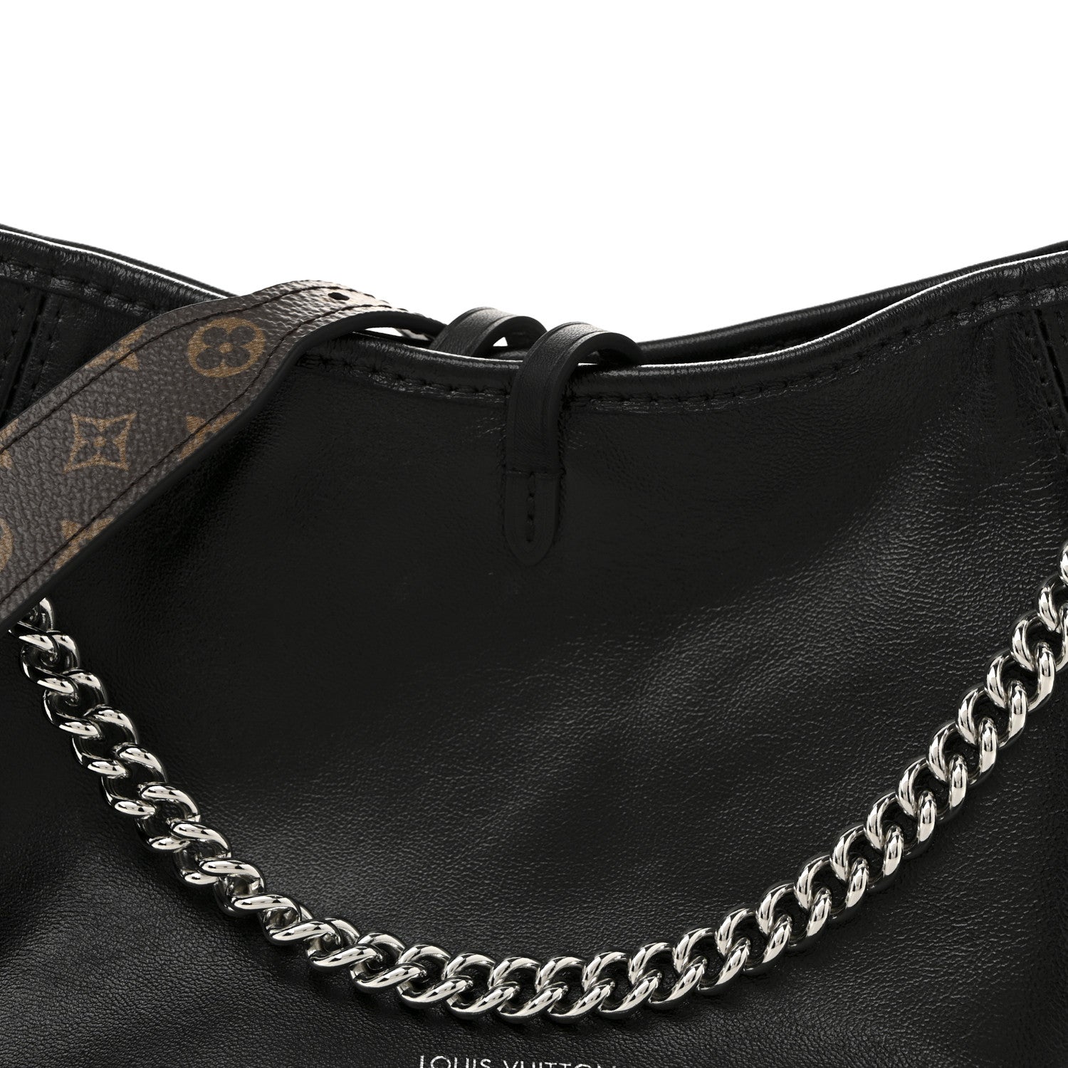 Louis Vuitton Lambskin CarryAll Cargo Vibe PM Black 7 of 10