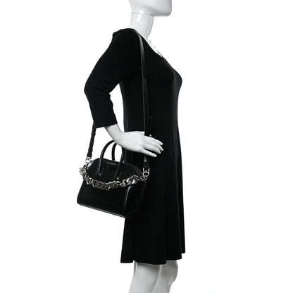 Givenchy Shiny Lord Calfskin Mini Antigona With Chain Black 2 of 10