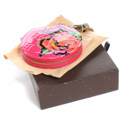 Louis Vuitton Vernis Roses Chapeau Coin Purse Rose Pop 6 of 7