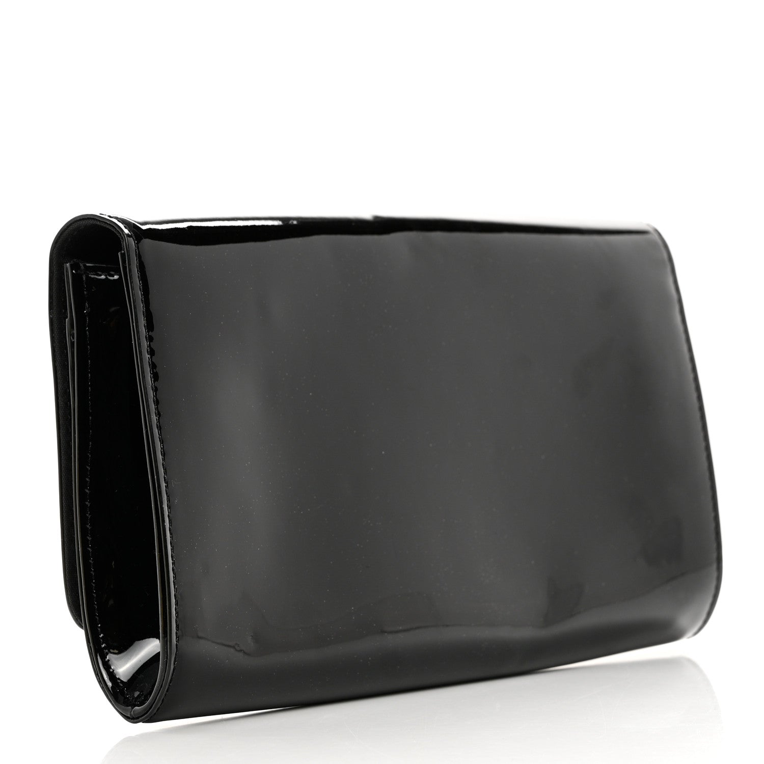 Louis Vuitton Patent Louise Clutch Black 3 of 7