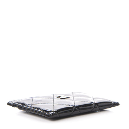 Chanel Patent Calfskin Quilted Card Holder Black 4 of 7