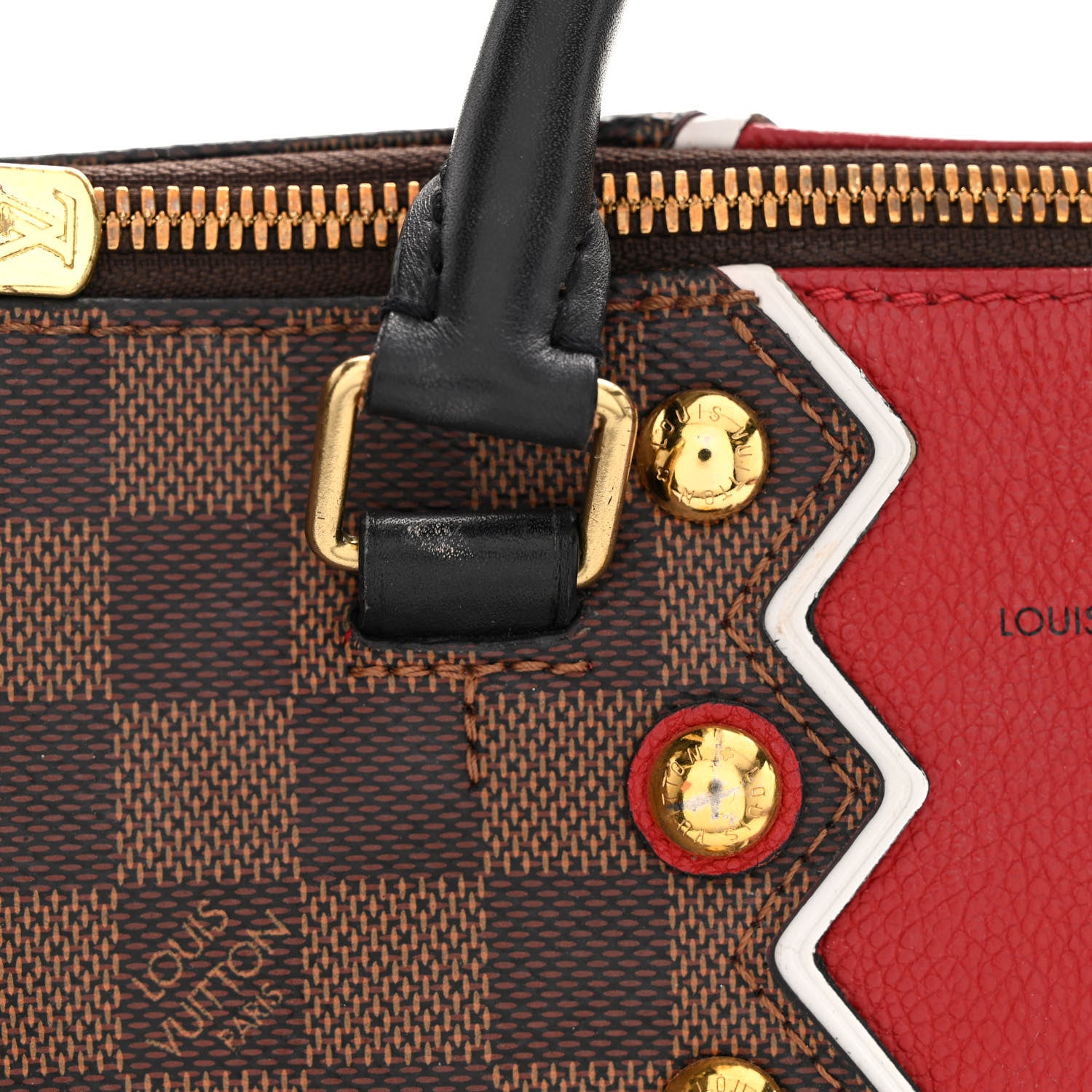 Louis Vuitton Damier Ebene Karakoram Speedy Bandouliere 30 13 of 16