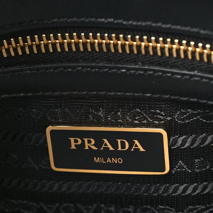 Prada Saffiano Soft Calfskin Double Handle Satchel Black 6 of 10