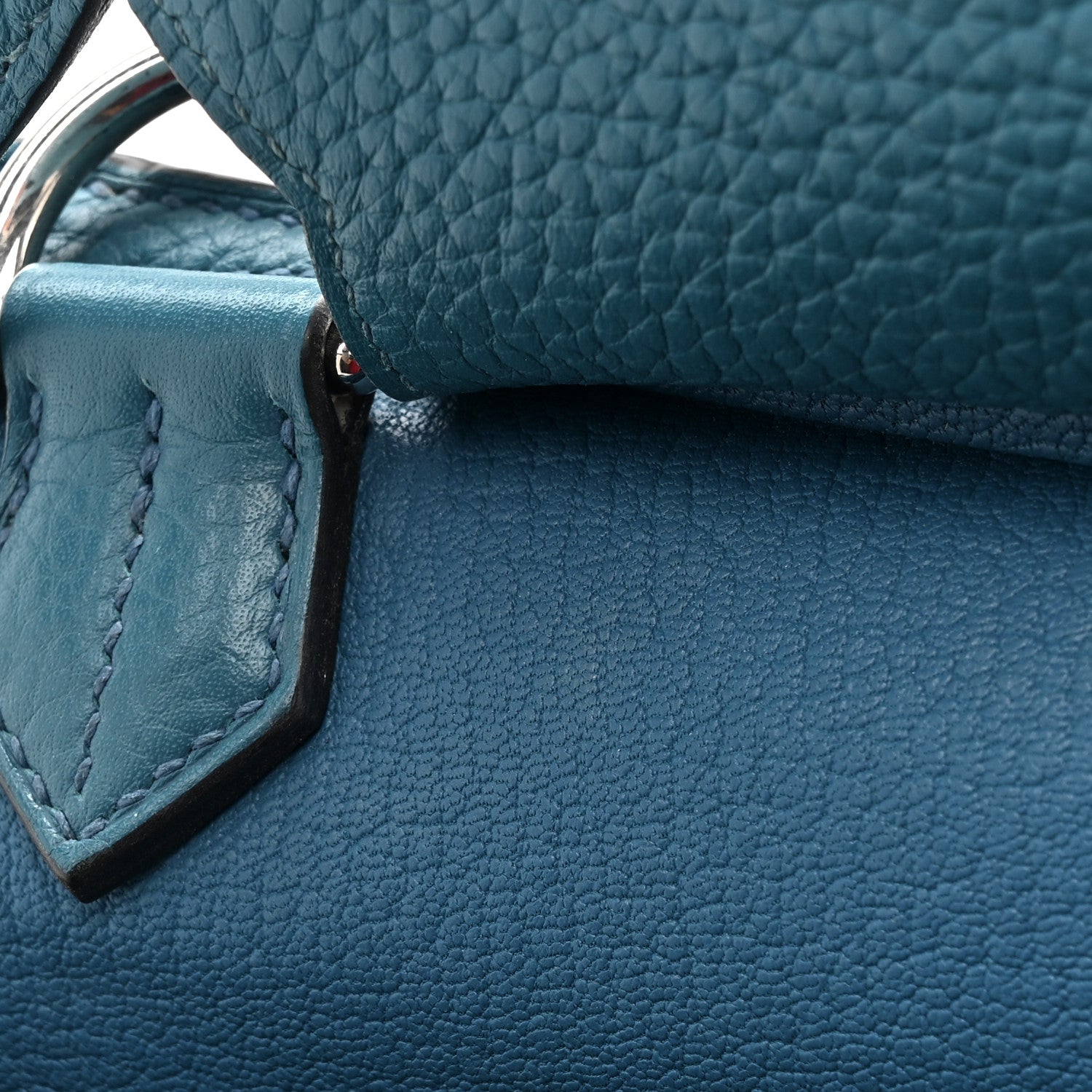 Hermes Taurillon Clemence Jypsiere 31 Bleu Izmir 15 of 21