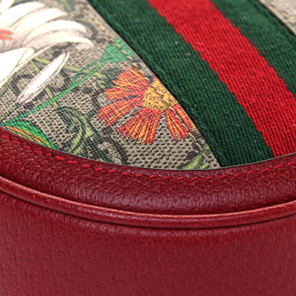 Gucci GG Supreme Monogram Web Flora Mini Ophidia Round Backpack Red 8 of 12