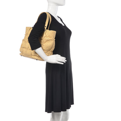 Bottega Veneta Nappa Intrecciato Pleated Tote Paille 2 of 15