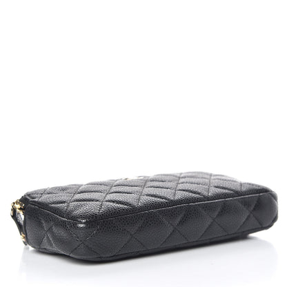 Chanel Caviar Quilted Small Clutch With Chain Black 4 of 14