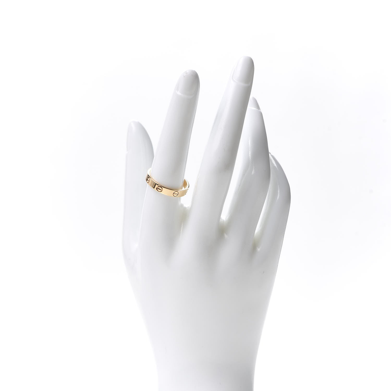 Cartier 18K Yellow Gold 3.5mm LOVE Wedding Band Ring 58 8.25 2 of 6