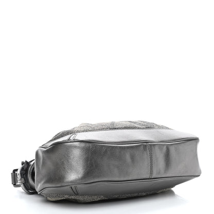 Burberry Shimmer Check Medium Fairby Hobo Pewter 4 of 9