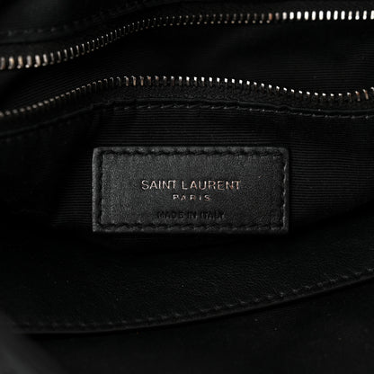 Saint Laurent Crinkled Calfskin Matelasse Monogram Medium Niki Shopper Tote Black 6 of 12