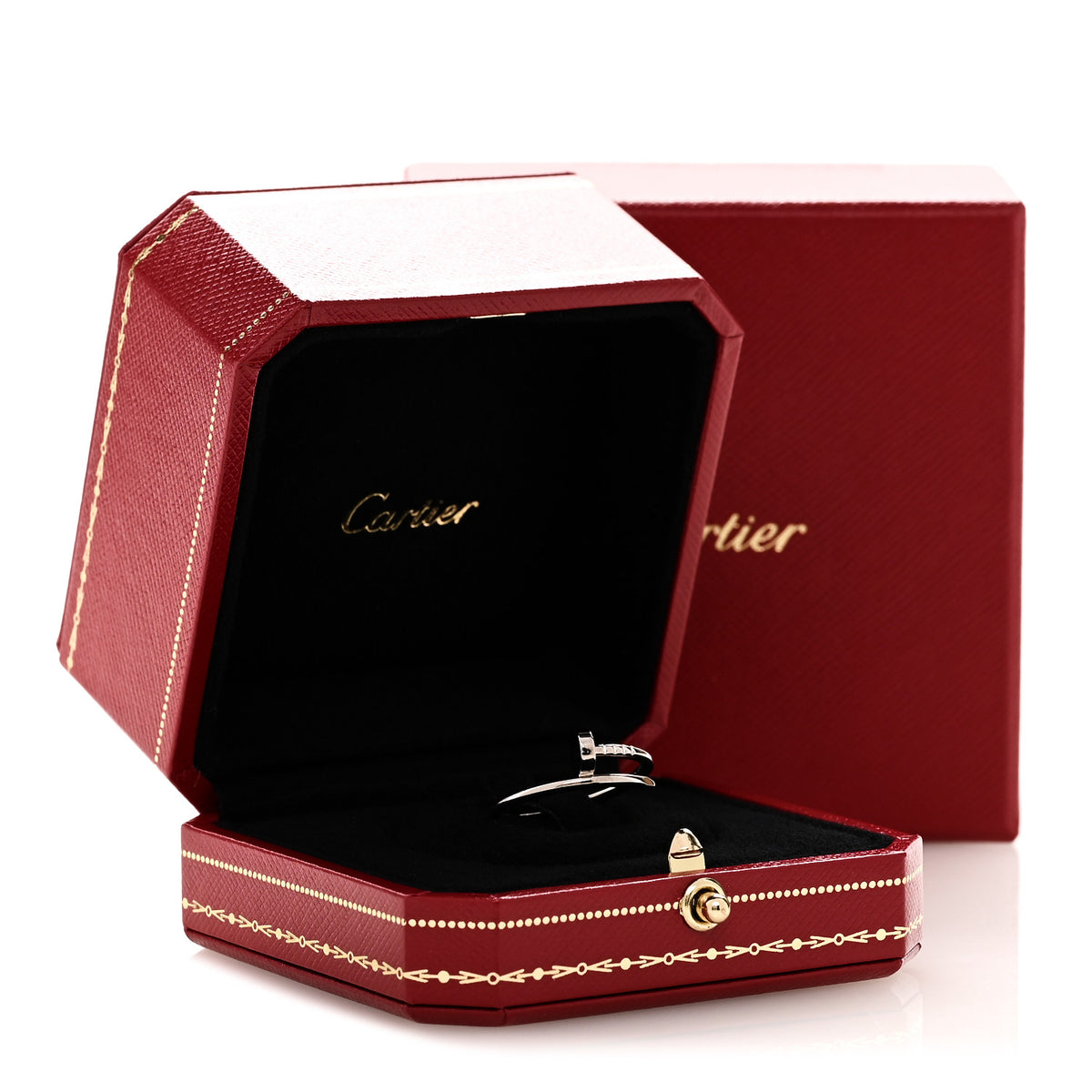 Cartier 18K White Gold Small Juste Un Clou Ring 56 7.5 6 of 6