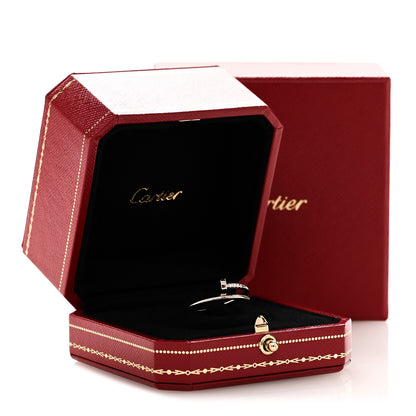 Cartier 18K White Gold Small Juste Un Clou Ring 56 7.5 6 of 6