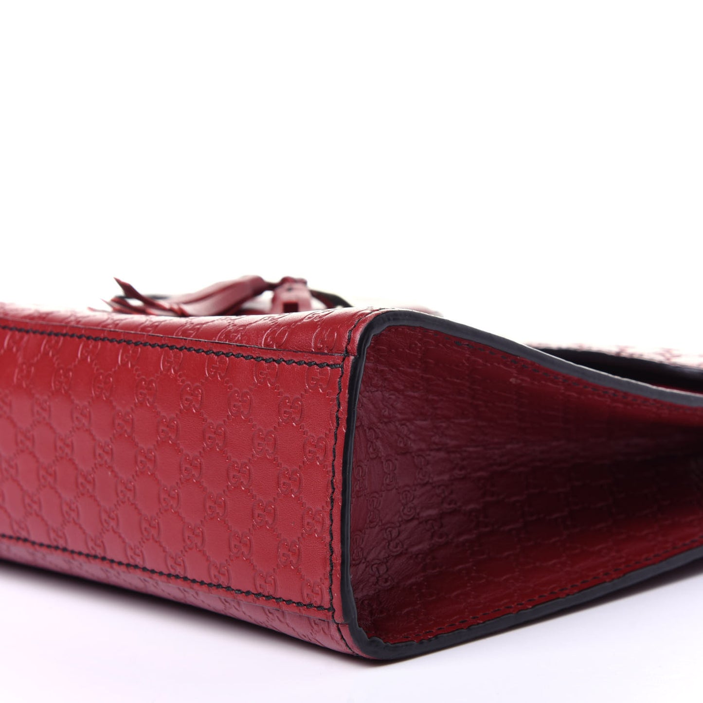 Microguccissima Medium Emily Chain Shoulder Bag Red