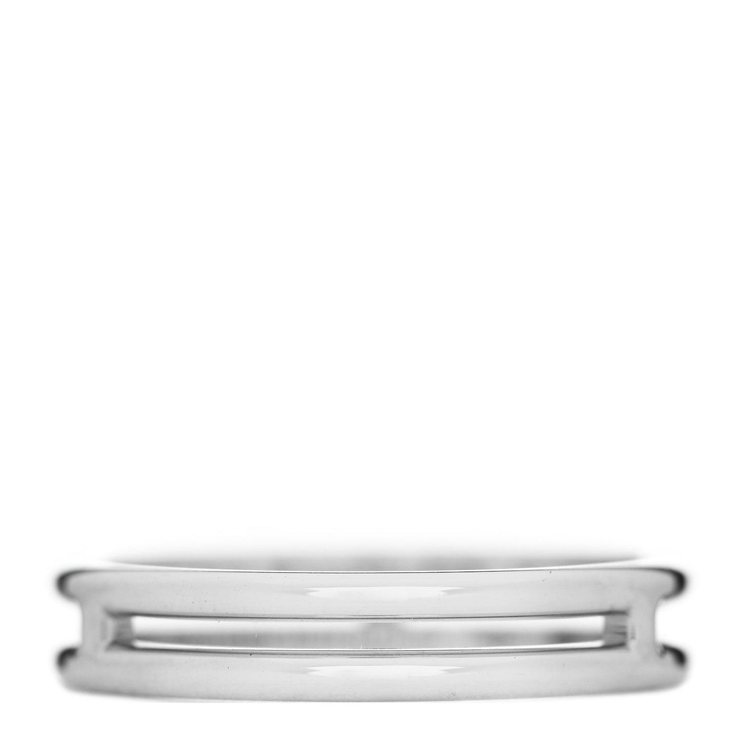 18K White Gold Ariane Wedding Band Ring 52 6