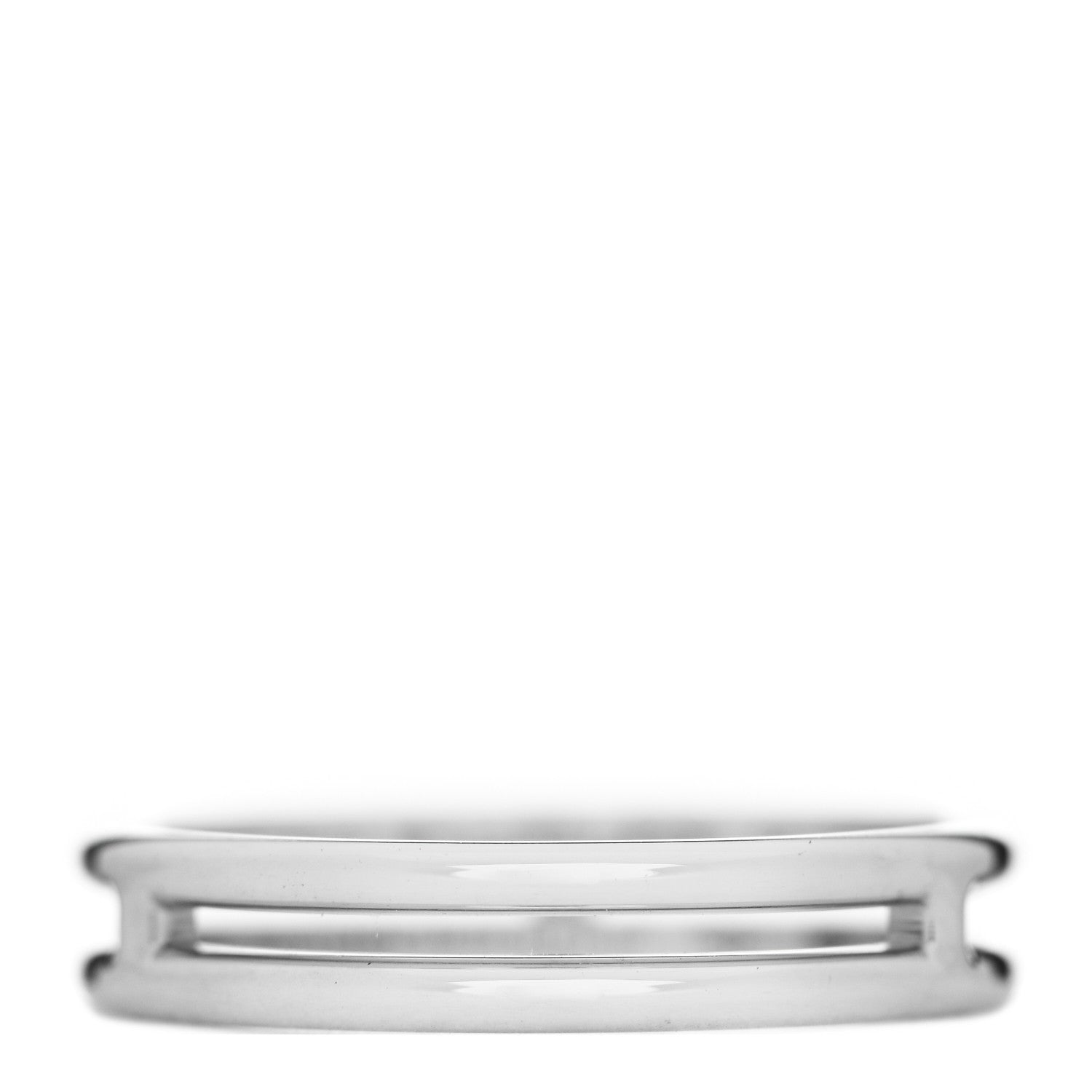 Hermes 18K White Gold Ariane Wedding Band Ring 52 6 3 of 5
