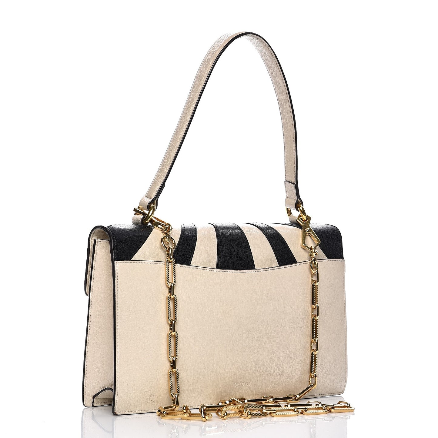 Calfskin Osiride Future Top Handle Bag Mystic White Hibiscus Red Black