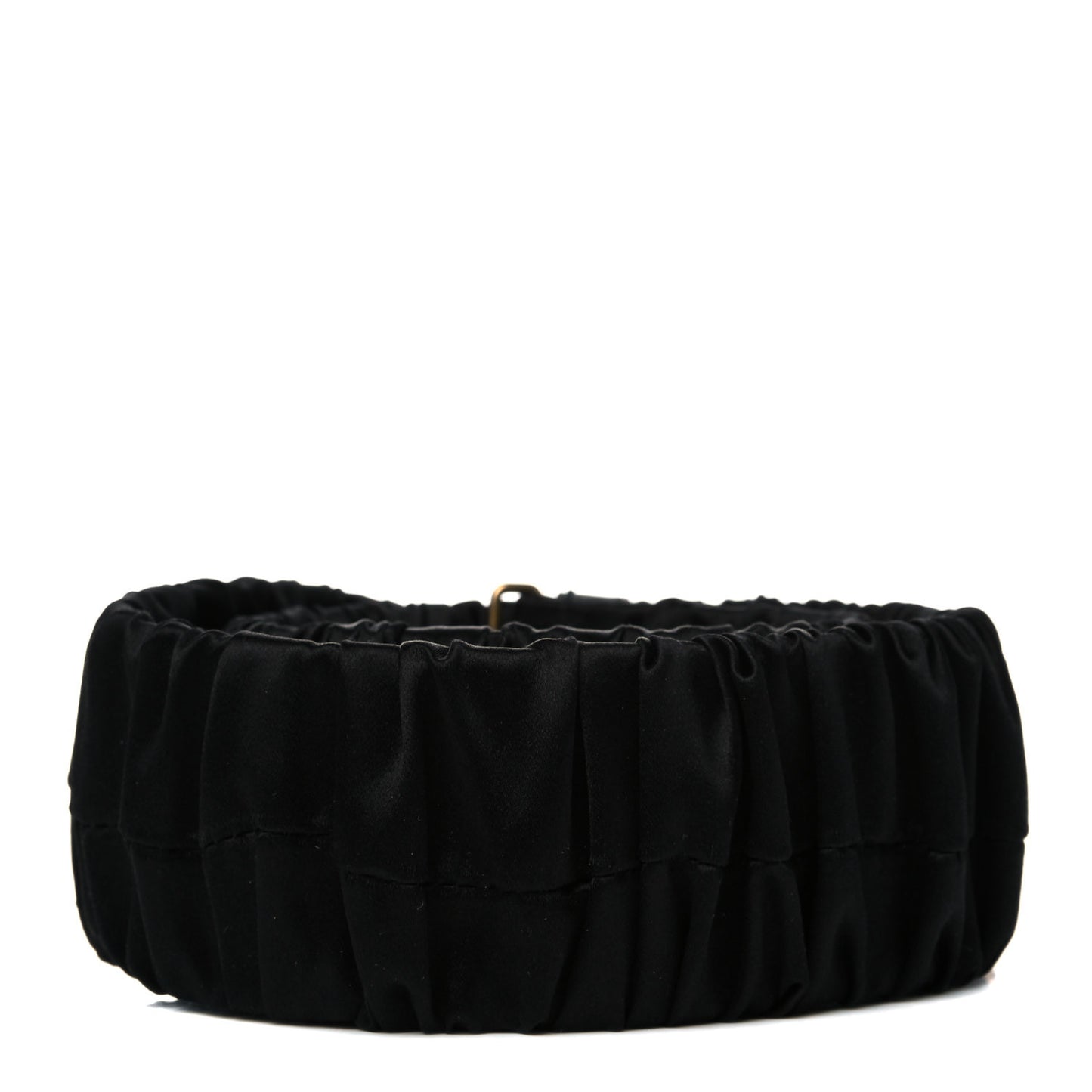 Satin Fox Head Buckle Belt Black 75 30